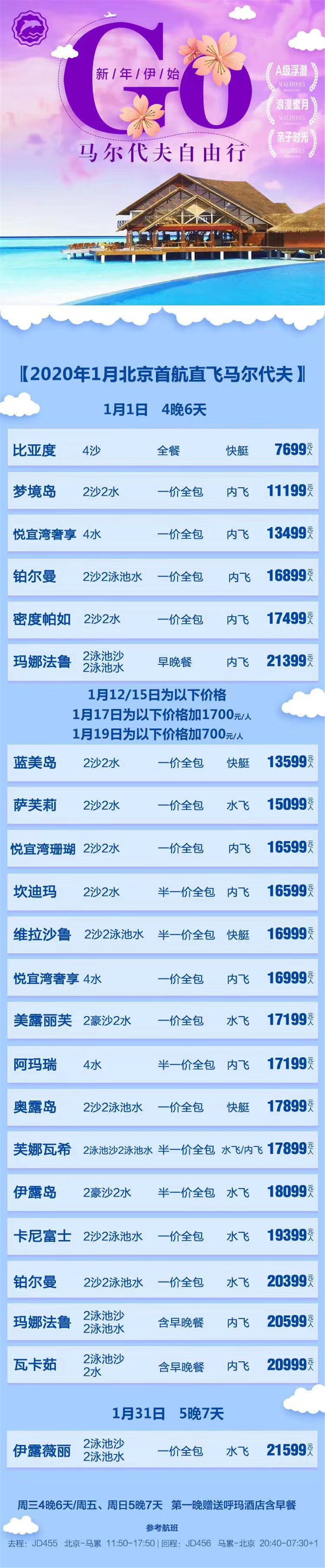 马代1月