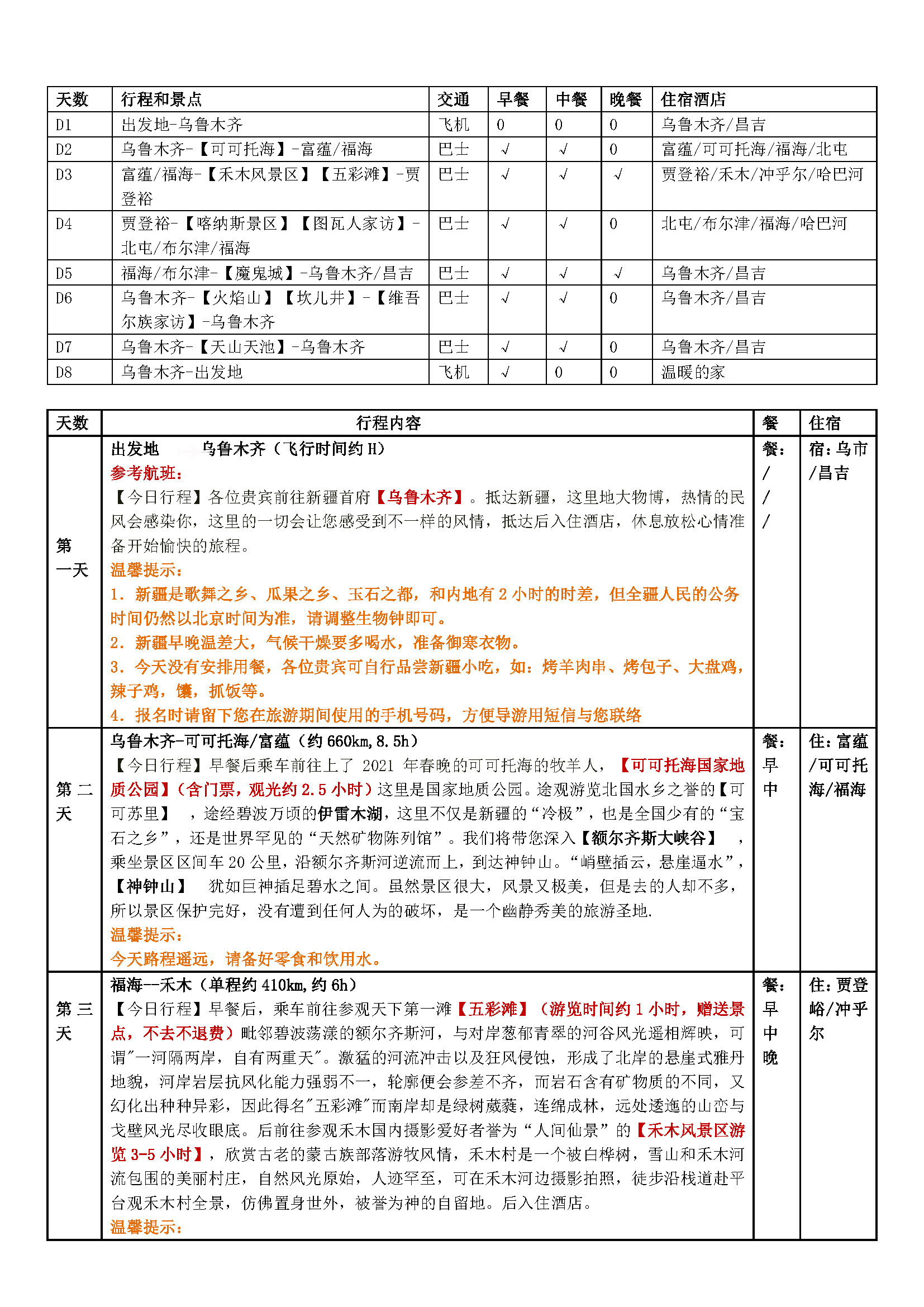 河北自组【疆疆好】双飞8日_页面_2