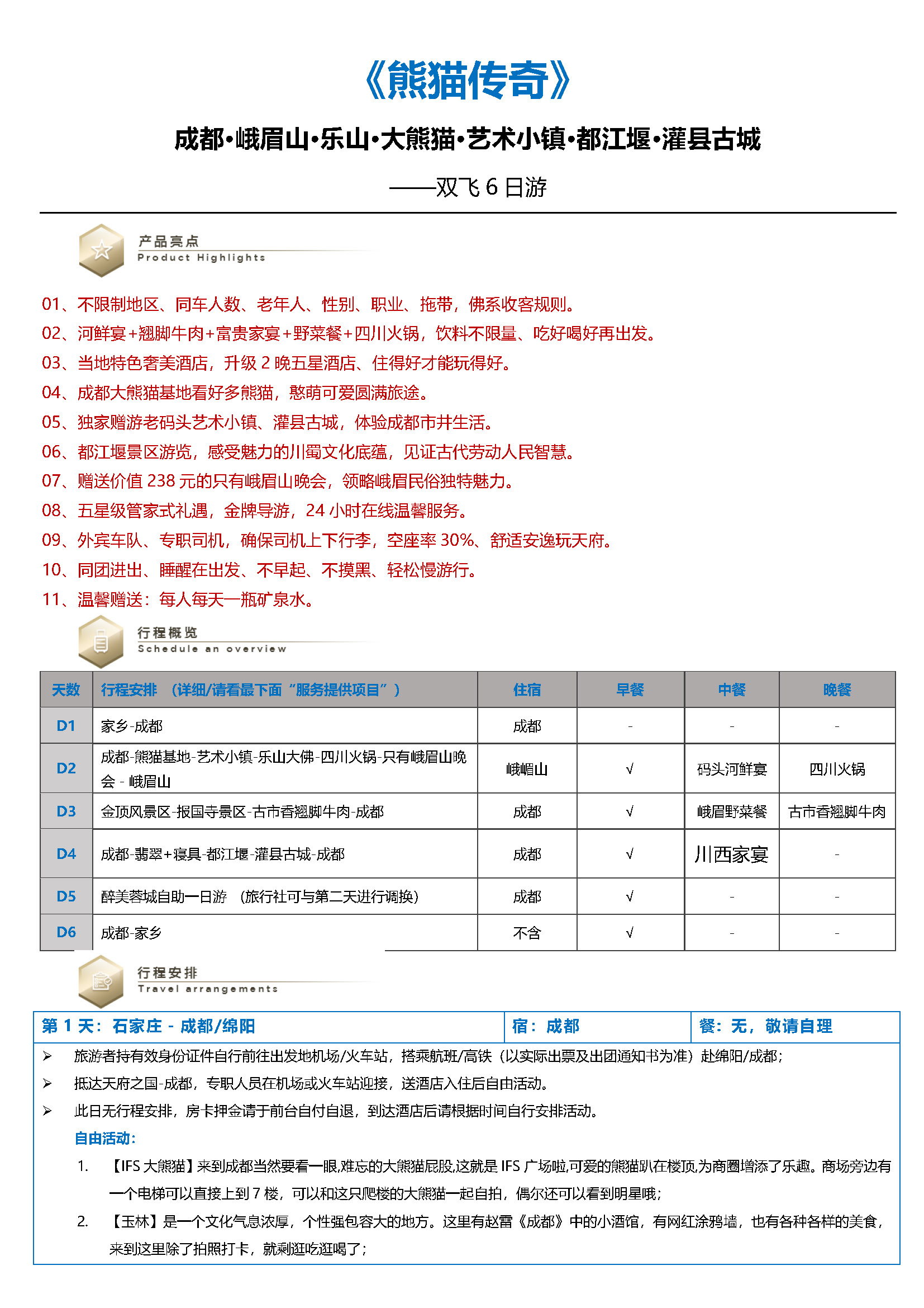 《熊猫传奇》成都.峨眉.乐山.大熊猫.艺术小镇－双飞6日游_页面_1